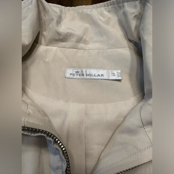 Peter Millar Woman's Quilted Pockets Tan Vest Size Small Golf EUC - Picture 5 of 8